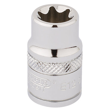 DRAPER 3/8" Square Drive Draper TX-STAR Socket (E12): Model No. TS38/B