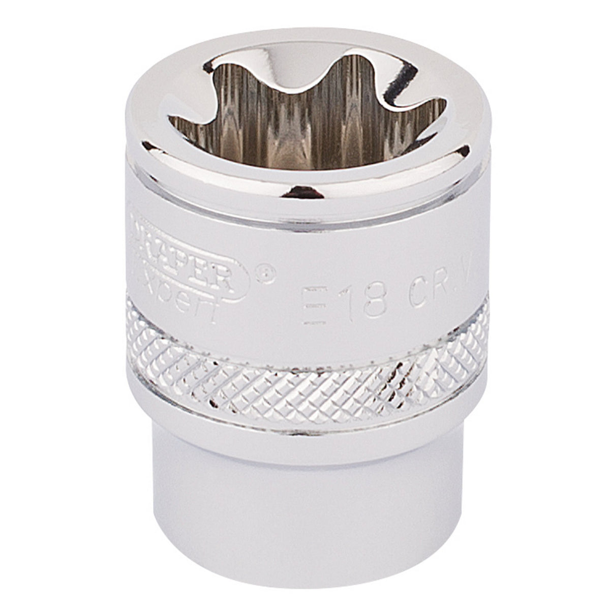 DRAPER 3/8" Square Drive Draper TX-STAR Socket (E18): Model No. TS38/B