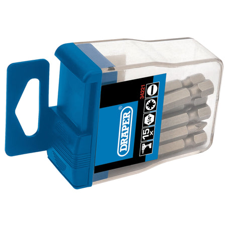 1/4" Hex. Assorted Insert Bits in Plastic Storage Case (15 PIECE): Model No. BS50TTC/C