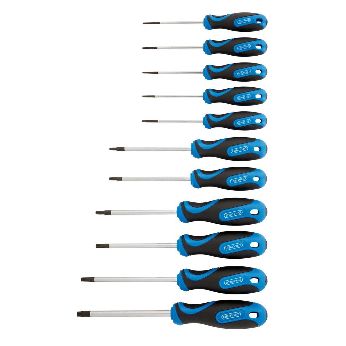 DRAPER 11 piece Draper TX-STAR ; and TX-STAR ; Security Screwdriver Set: Model No.865TXT/11