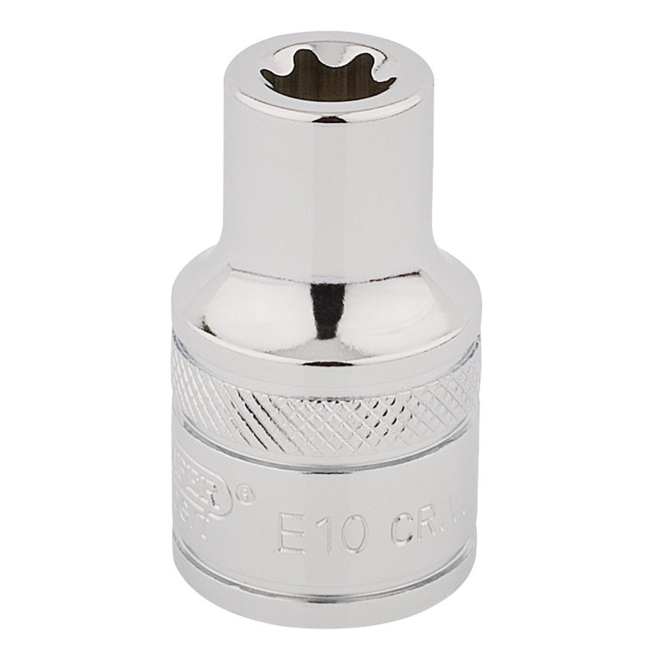DRAPER 1/2" Square Drive Draper TX-STAR Socket (E10): Model No. TS12/B