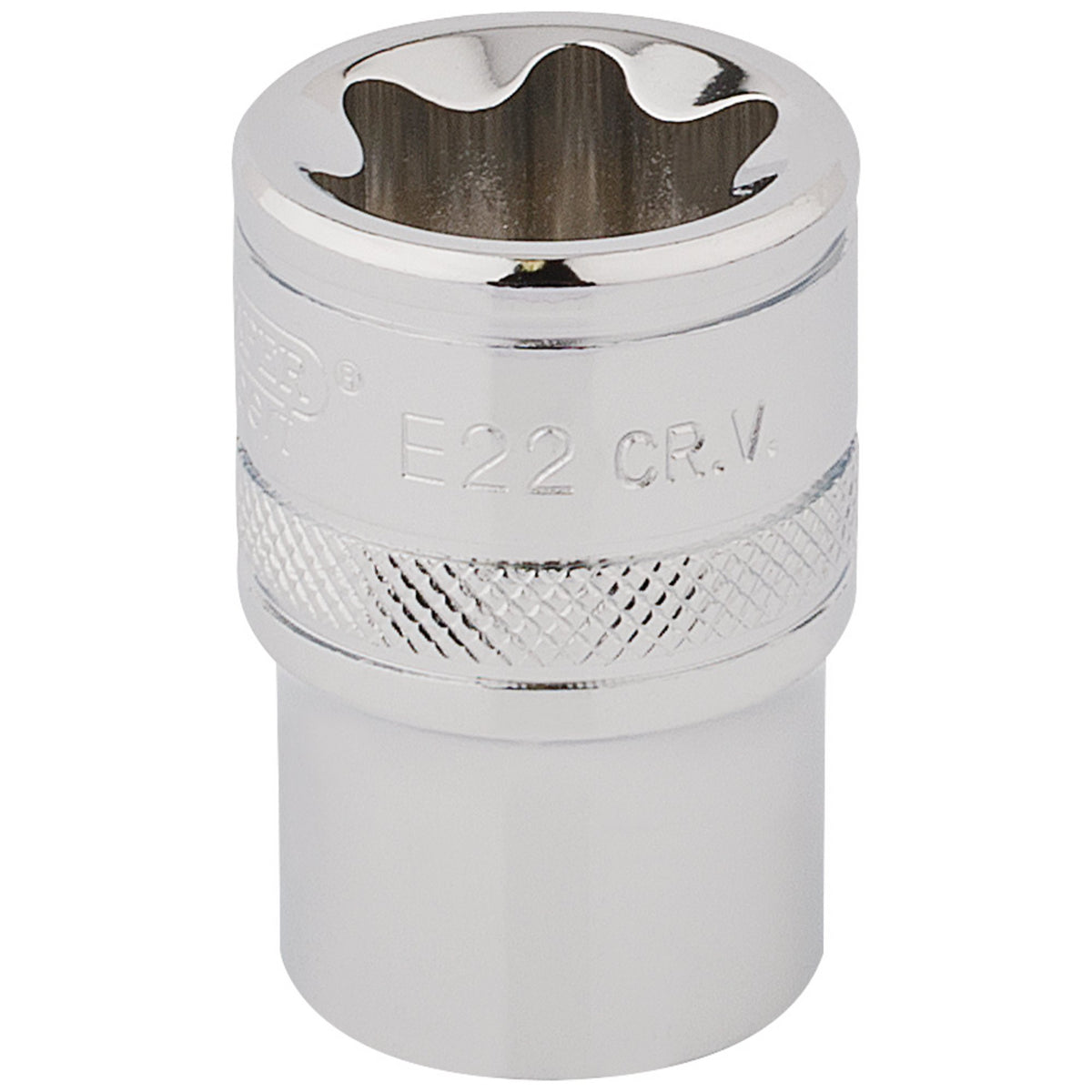 DRAPER 1/2" Square Drive Draper TX-STAR Socket (E22): Model No. TS12/B