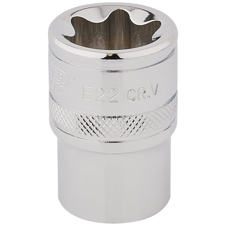 DRAPER 1/2" Square Drive Draper TX-STAR Socket (E22): Model No. TS12/B