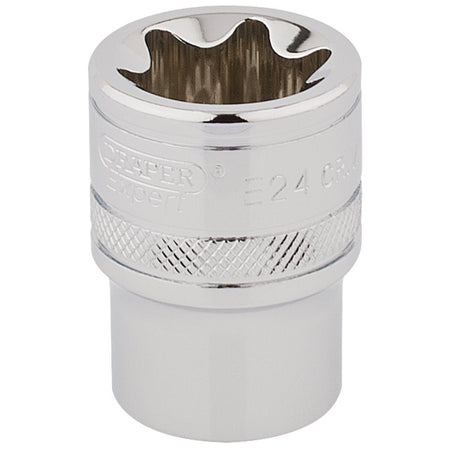 DRAPER 1/2" Square Drive Draper TX-STAR Socket (E24): Model No. TS12/B
