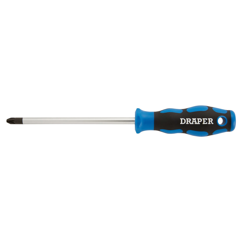 DRAPER No.3 x 150mm PZ Type Screwdriver with Soft Grip Handles: Model No.865PZ
