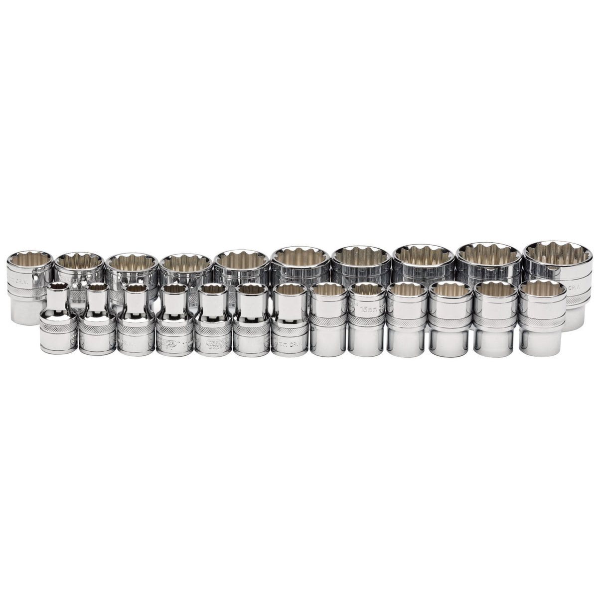 DRAPER 1/2" Sq. Dr. Loose Metric Sockets (23 pieces): Model No. H23M/C