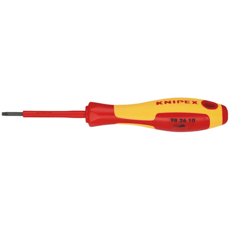 KNIPEX 98 26 10 VDE Insulated Torx Screwdriver, TX10 x 60mm: No.98 26 10