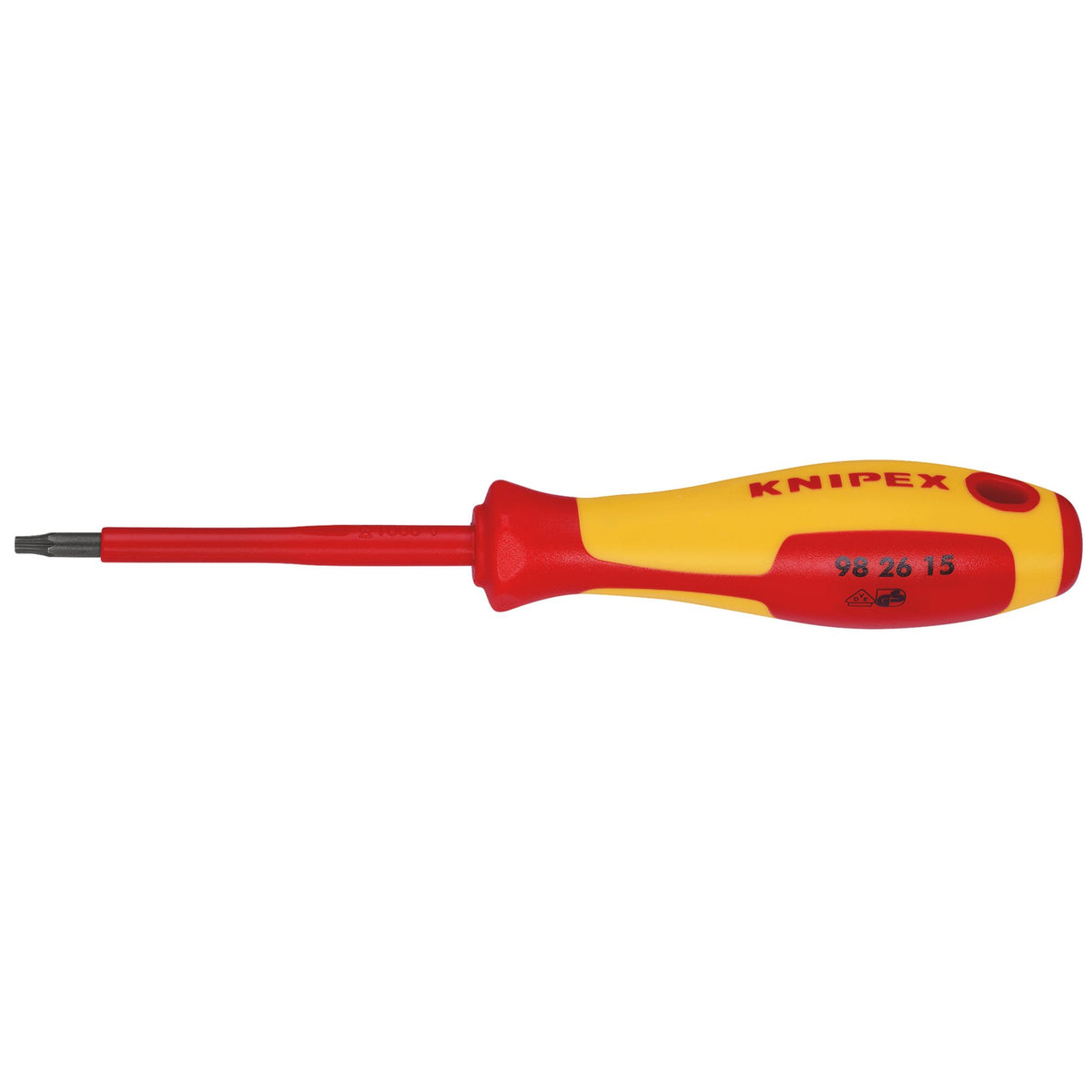 KNIPEX 98 26 15 VDE Insulated Torx Screwdriver TX15 x 80mm: No.98 26 15