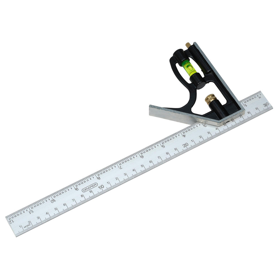 DRAPER Combination Square with Centre Head and Protractor: Model No.8C