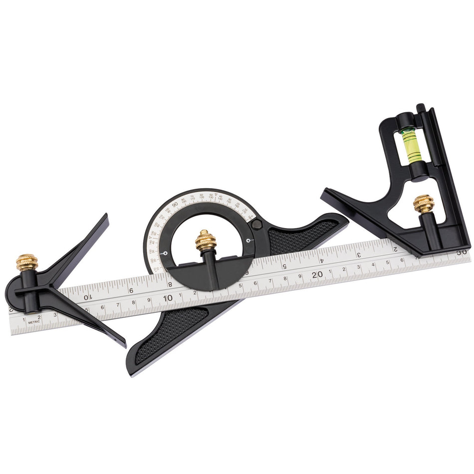 DRAPER Combination Square with Centre Head and Protractor: Model No.8C