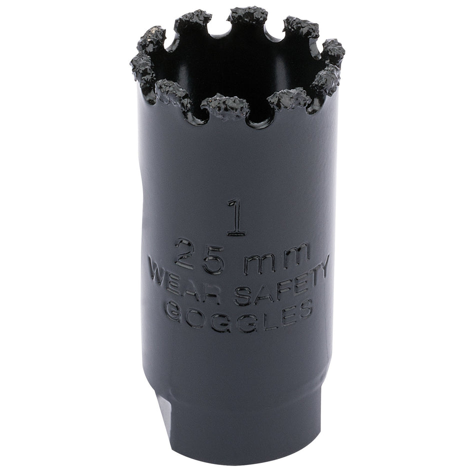 DRAPER Expert 25mm Tungsten Carbide Grit Hole Saw: Model No.TCGHSP