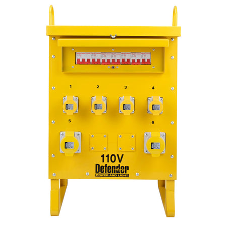 Defender ZE210027 110V 10kVA 3-Phase Transformer, 16A/32A