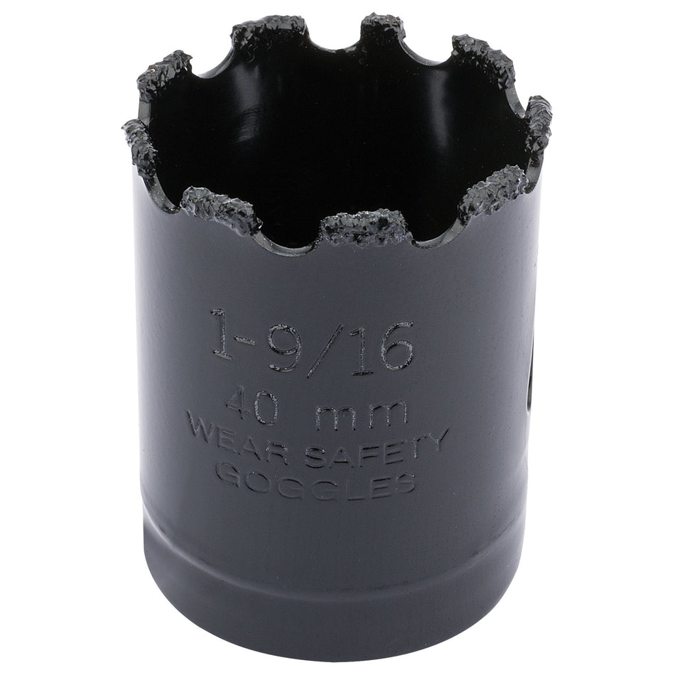 DRAPER Expert 40mm Tungsten Carbide Grit Hole Saw: Model No.TCGHSP