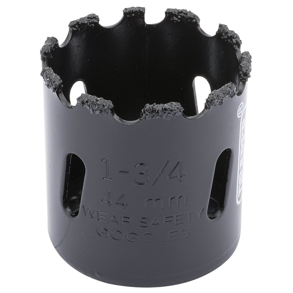 DRAPER Expert 44mm Tungsten Carbide Grit Hole Saw: Model No.TCGHSP