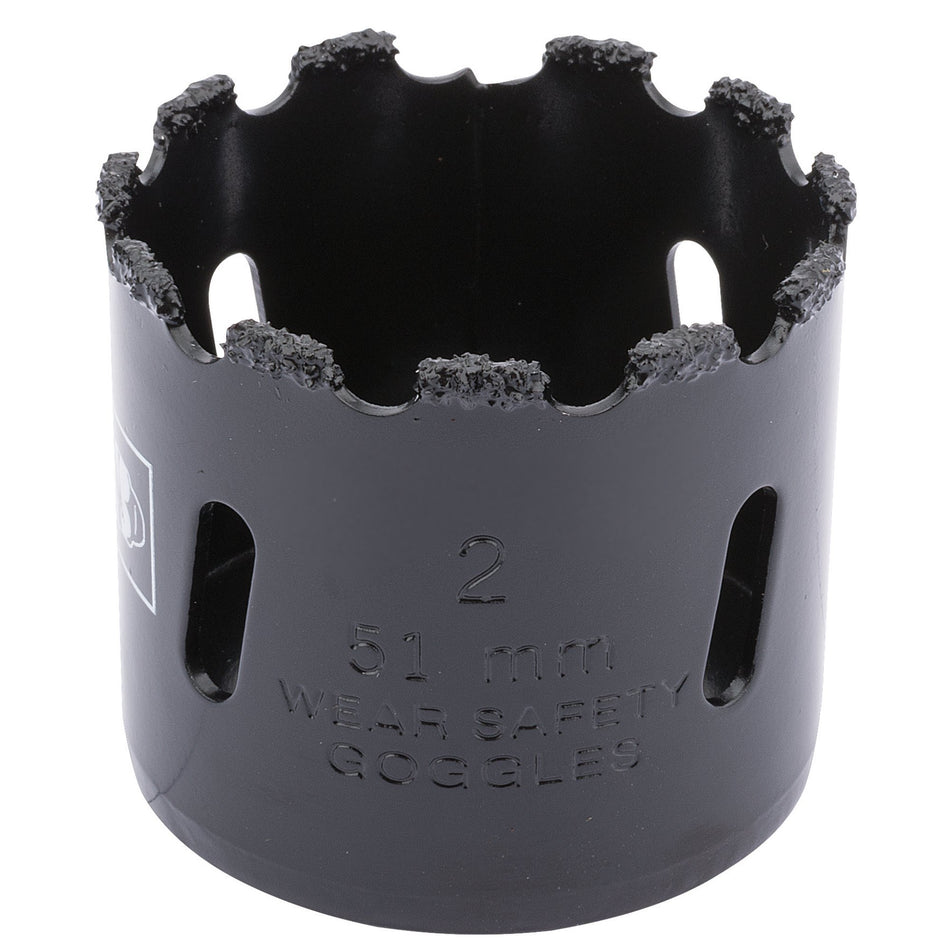 DRAPER Expert 51mm Tungsten Carbide Grit Hole Saw: Model No.TCGHSP