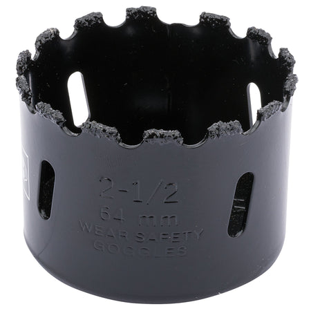 DRAPER Expert 64mm Tungsten Carbide Grit Hole Saw: Model No.TCGHSP