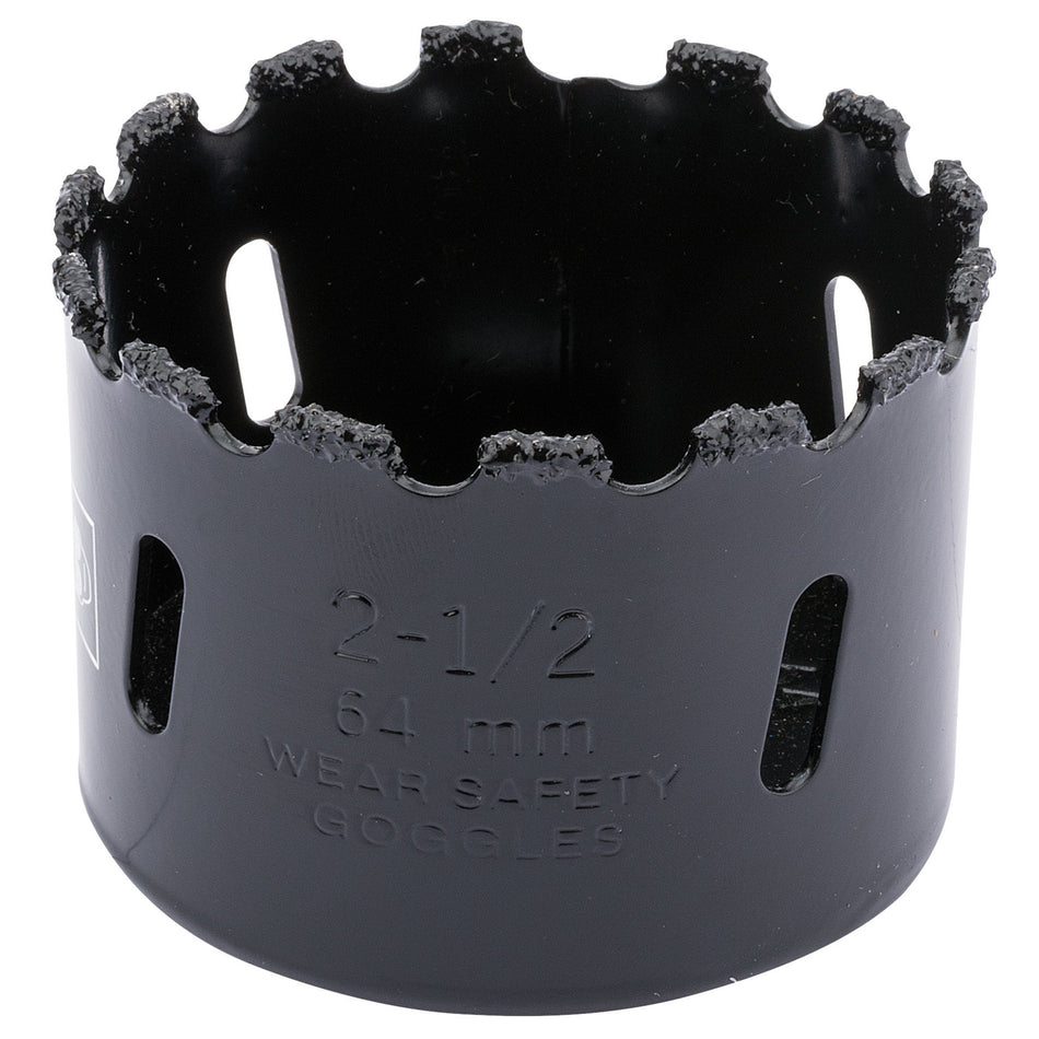 DRAPER Expert 64mm Tungsten Carbide Grit Hole Saw: Model No.TCGHSP