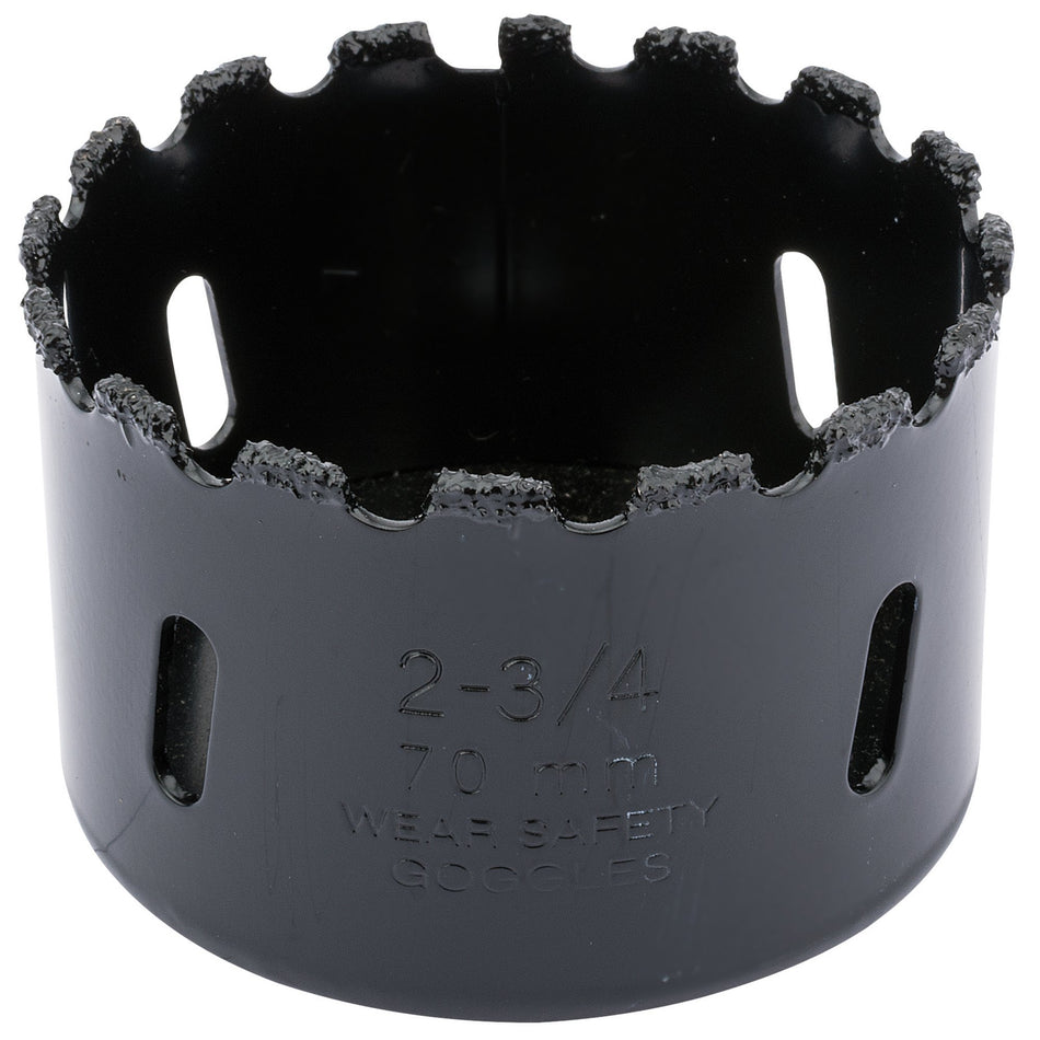 DRAPER Expert 70mm Tungsten Carbide Grit Hole Saw: Model No.TCGHSP