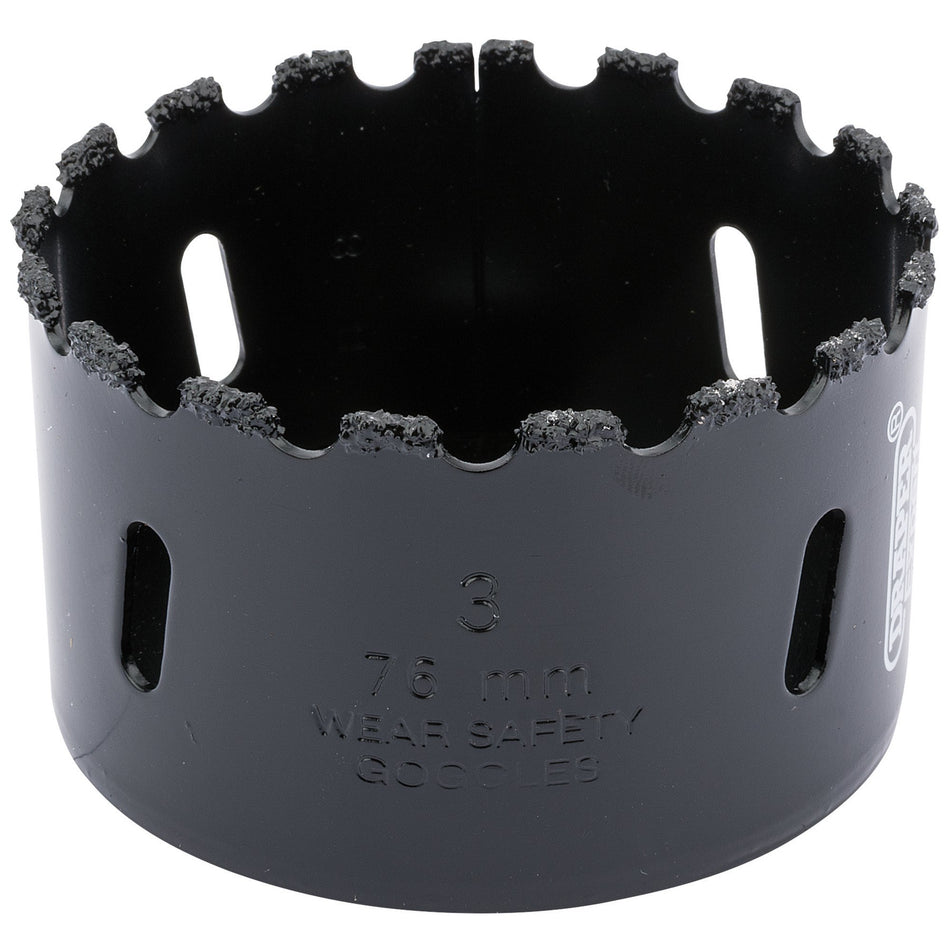 DRAPER Expert 76mm Tungsten Carbide Grit Hole Saw: Model No.TCGHSP