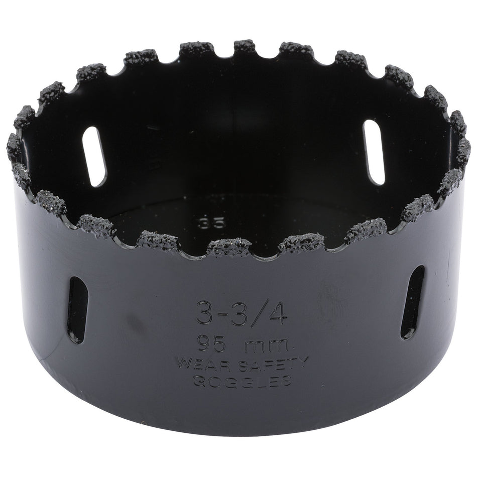 DRAPER Expert 95mm Tungsten Carbide Grit Hole Saw: Model No.TCGHSP