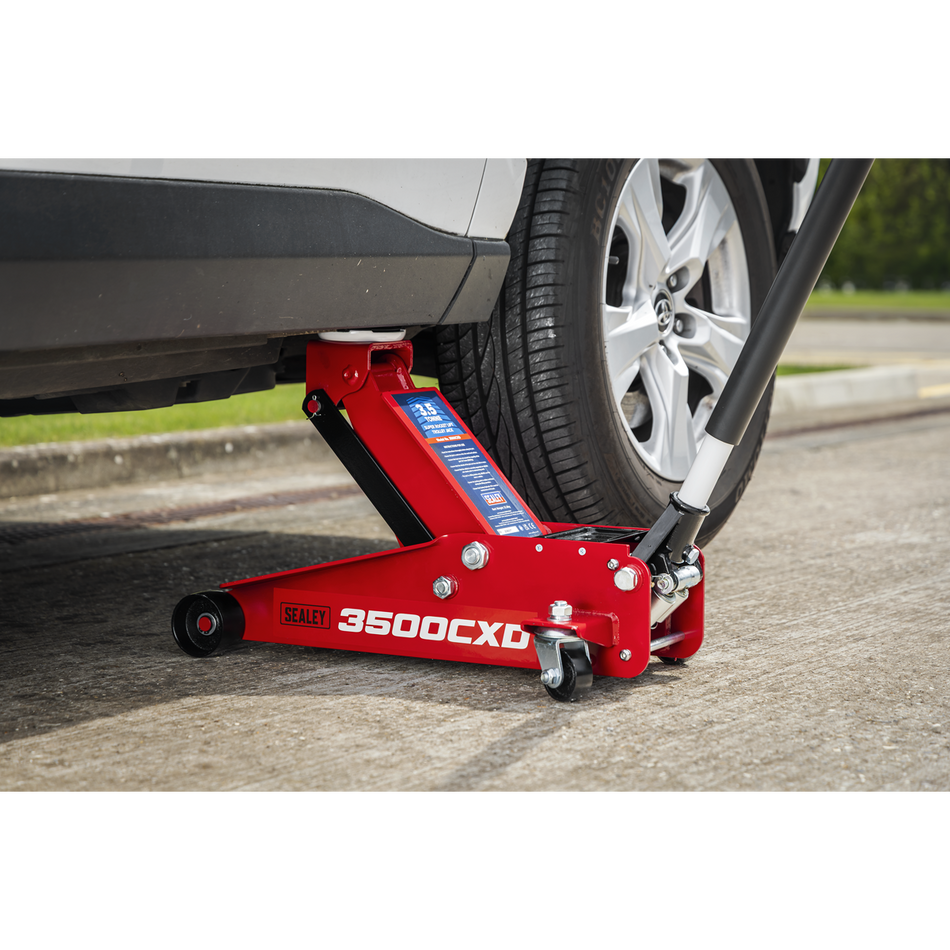 Sealey Trolley Jack with Super Rocket Lift 3.5 Tonne Model No-3500CXD