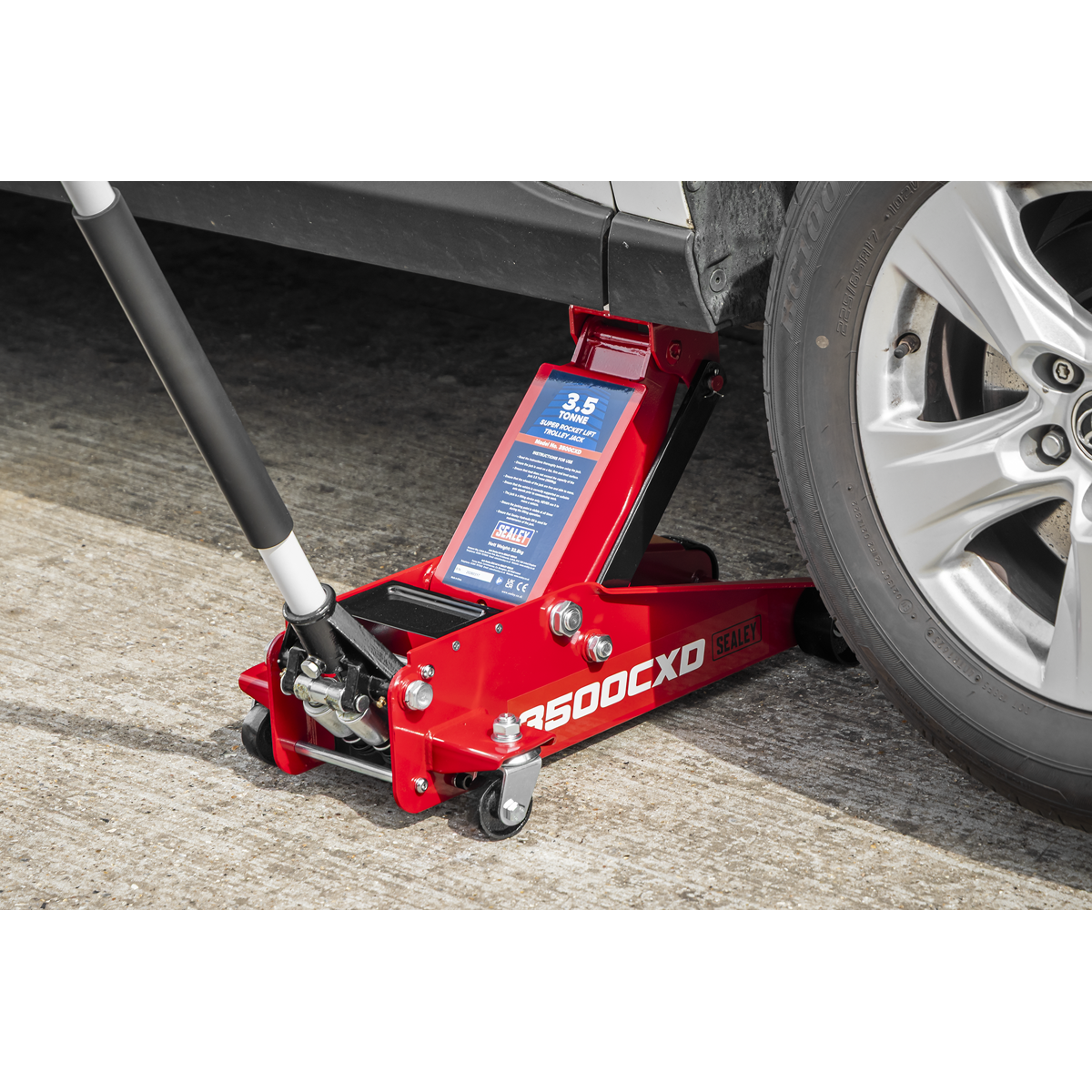Sealey Trolley Jack with Super Rocket Lift 3.5 Tonne Model No-3500CXD