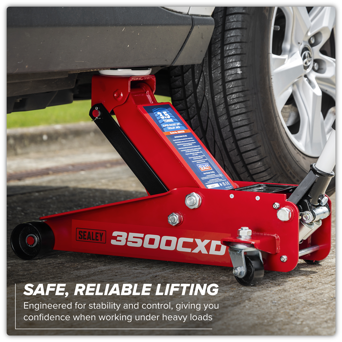 Sealey Trolley Jack with Super Rocket Lift 3.5 Tonne Model No-3500CXD