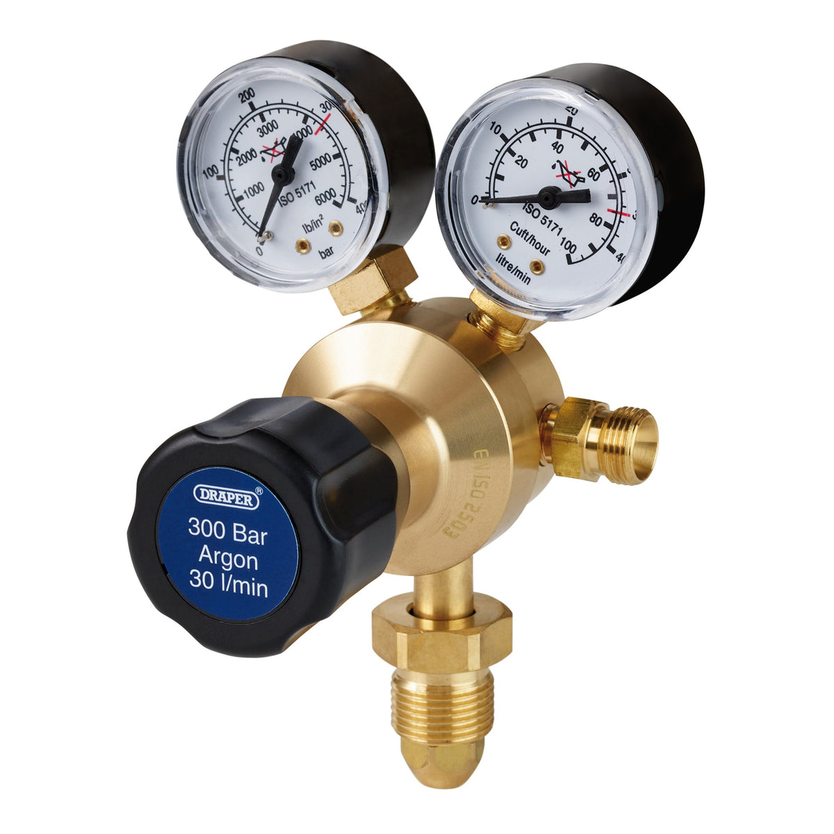 DRAPER 300 Bar Argon Regulator: Model No.W703