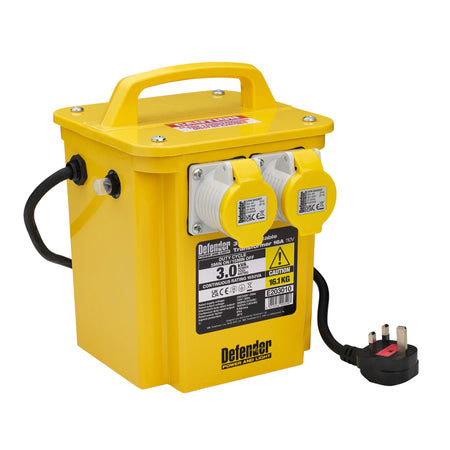 Defender E203010 110V 3kVA Portable Transformer, 16A