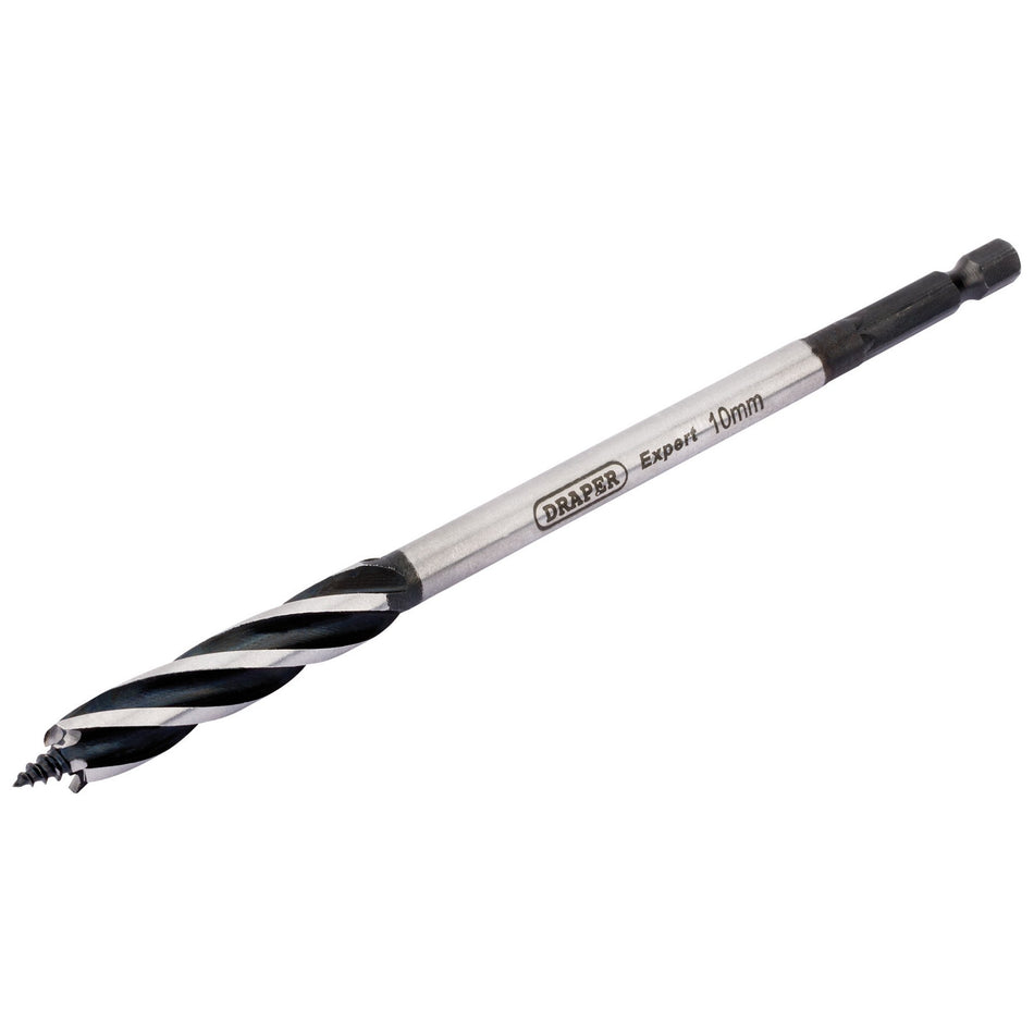 DRAPER Expert 4 Fluted 10 x 165mm 'Vortex' Auger Bits: Model No.AB4F