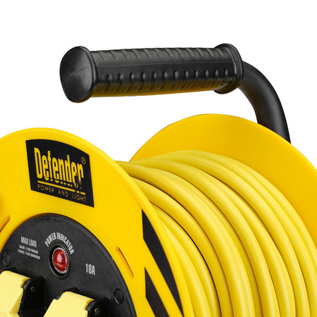 Defender E86450 110V Industrial Cable Reel, 1.5mm², 16A, 25m