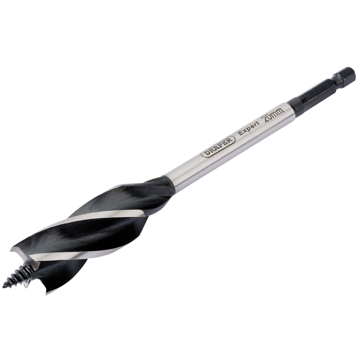 DRAPER Expert 4 Fluted 20 x 165mm 'Vortex' Auger Bits: Model No.AB4F