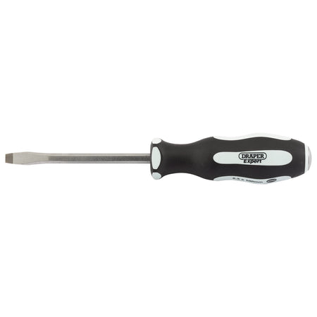 DRAPER Expert 'Pound Thru' Plain Slot 6.5 x 100mm Soft Grip Screwdrivers: Model No.996/PT