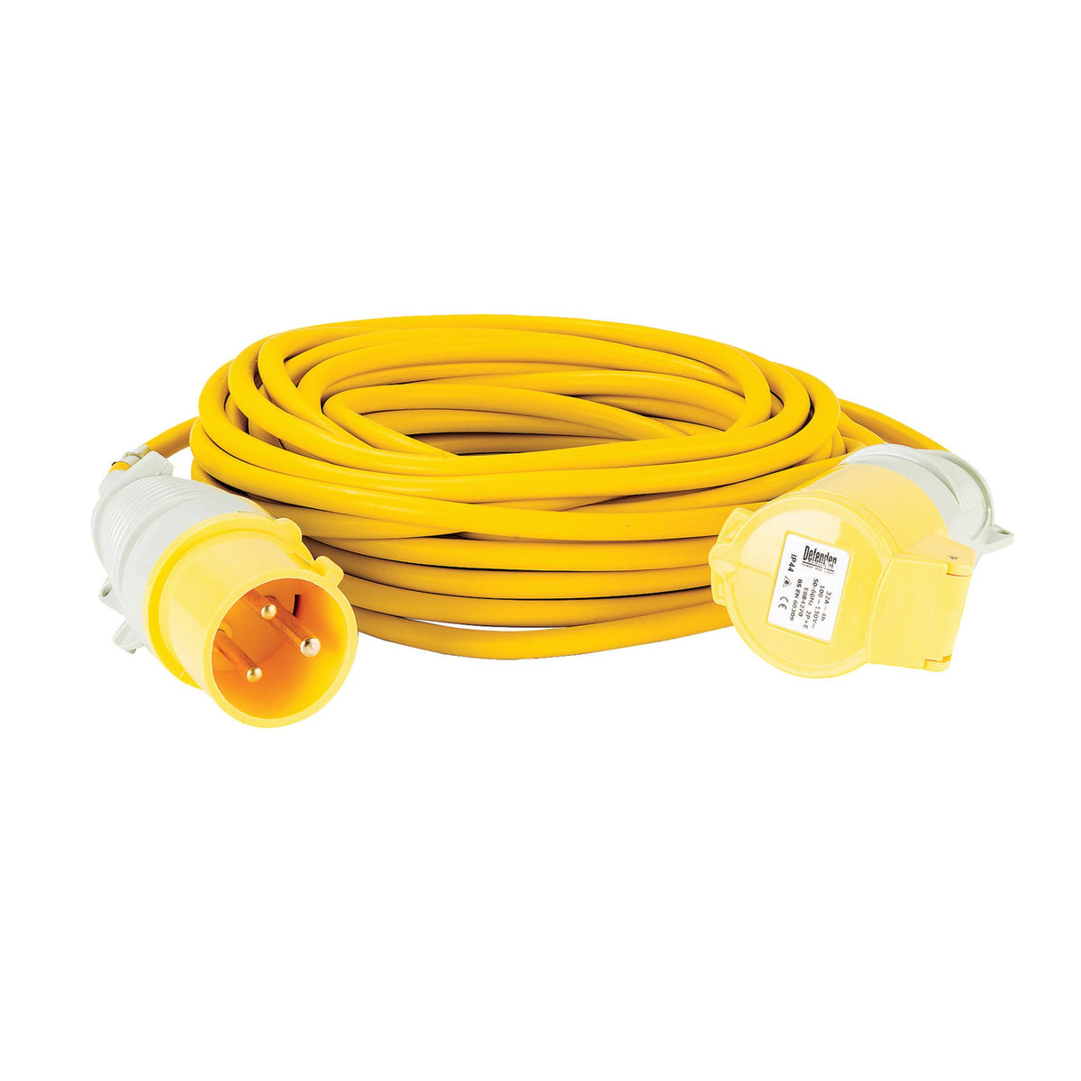 Defender E85235 110V Extension Lead Yellow 2.5mm², 32A, 14m