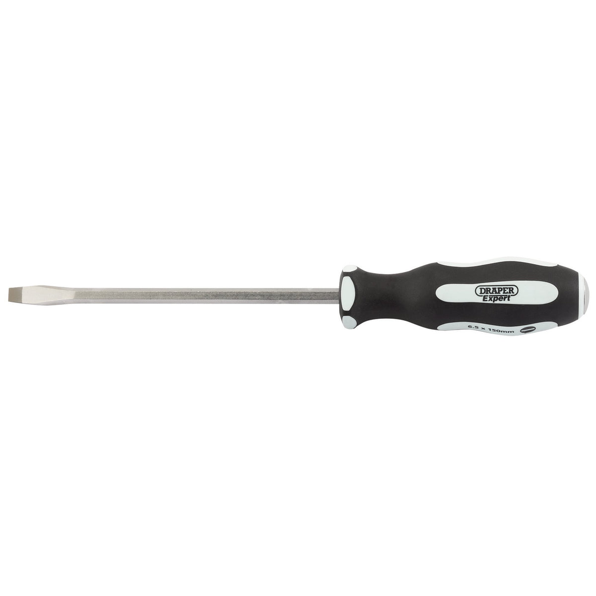 DRAPER Expert 'Pound Thru' Plain Slot 6.5 x 150mm Soft Grip Screwdrivers: Model No.996/PT