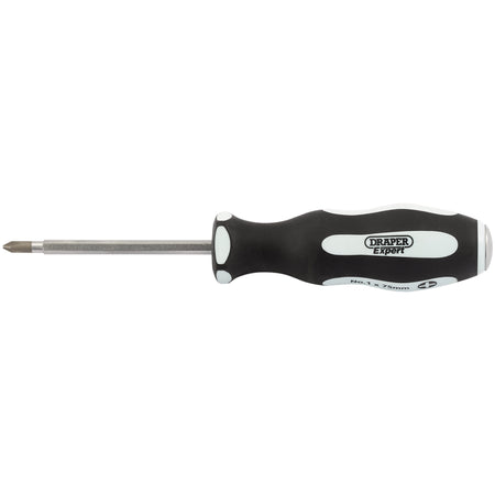 DRAPER Expert 'Pound Thru' Cross Slot No:1 x 75mm Soft Grip Screwdrivers: Model No.996CS/PT