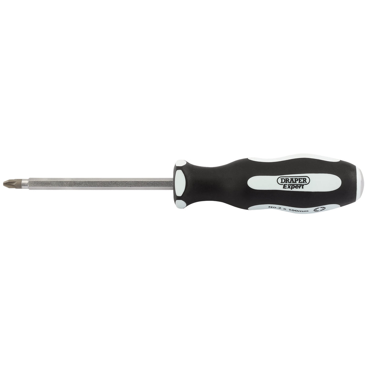 DRAPER Expert 'Pound Thru' PZ TYPE No:2 x 100mm Soft Grip Screwdrivers: Model No.996PZ/PT
