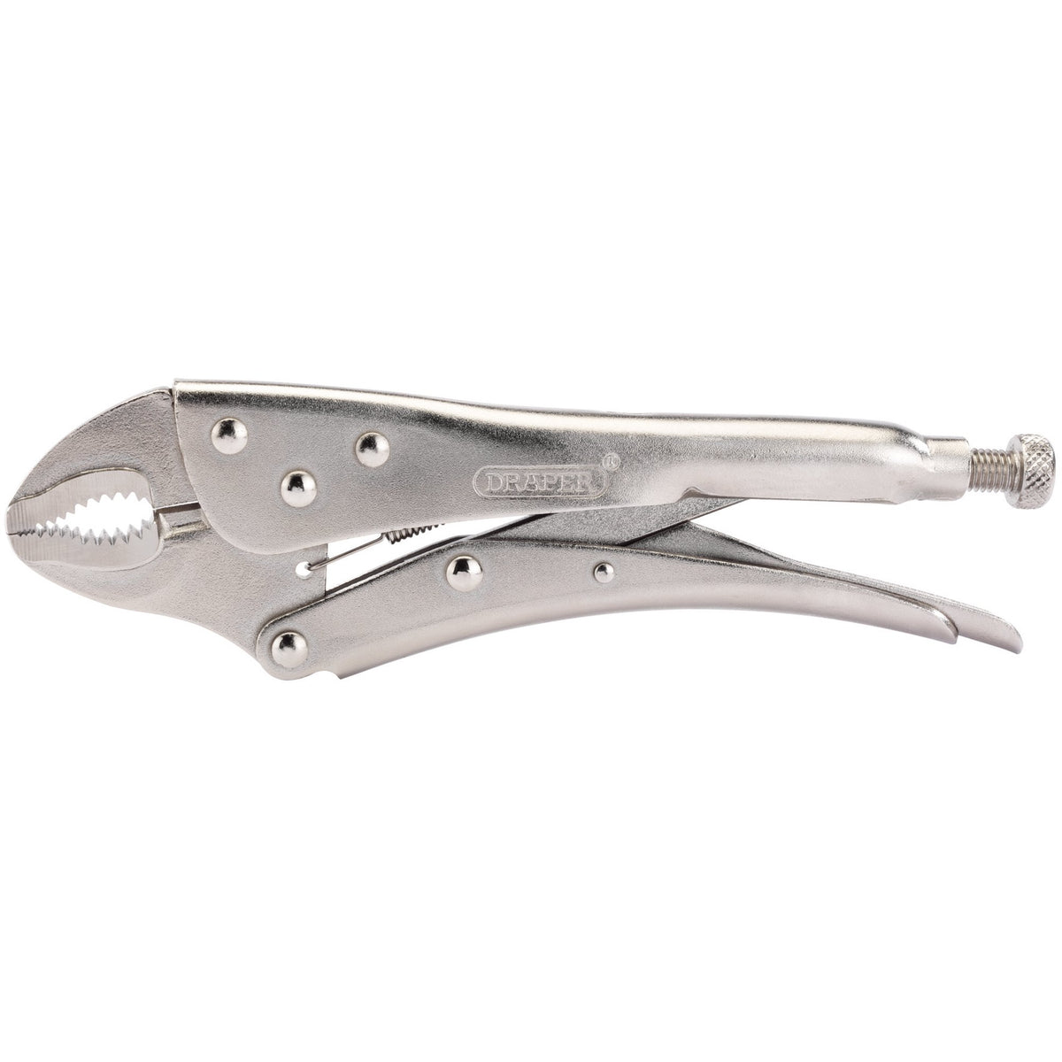 DRAPER 220mm Curved Jaw Self Grip Pliers: Model No.9006A