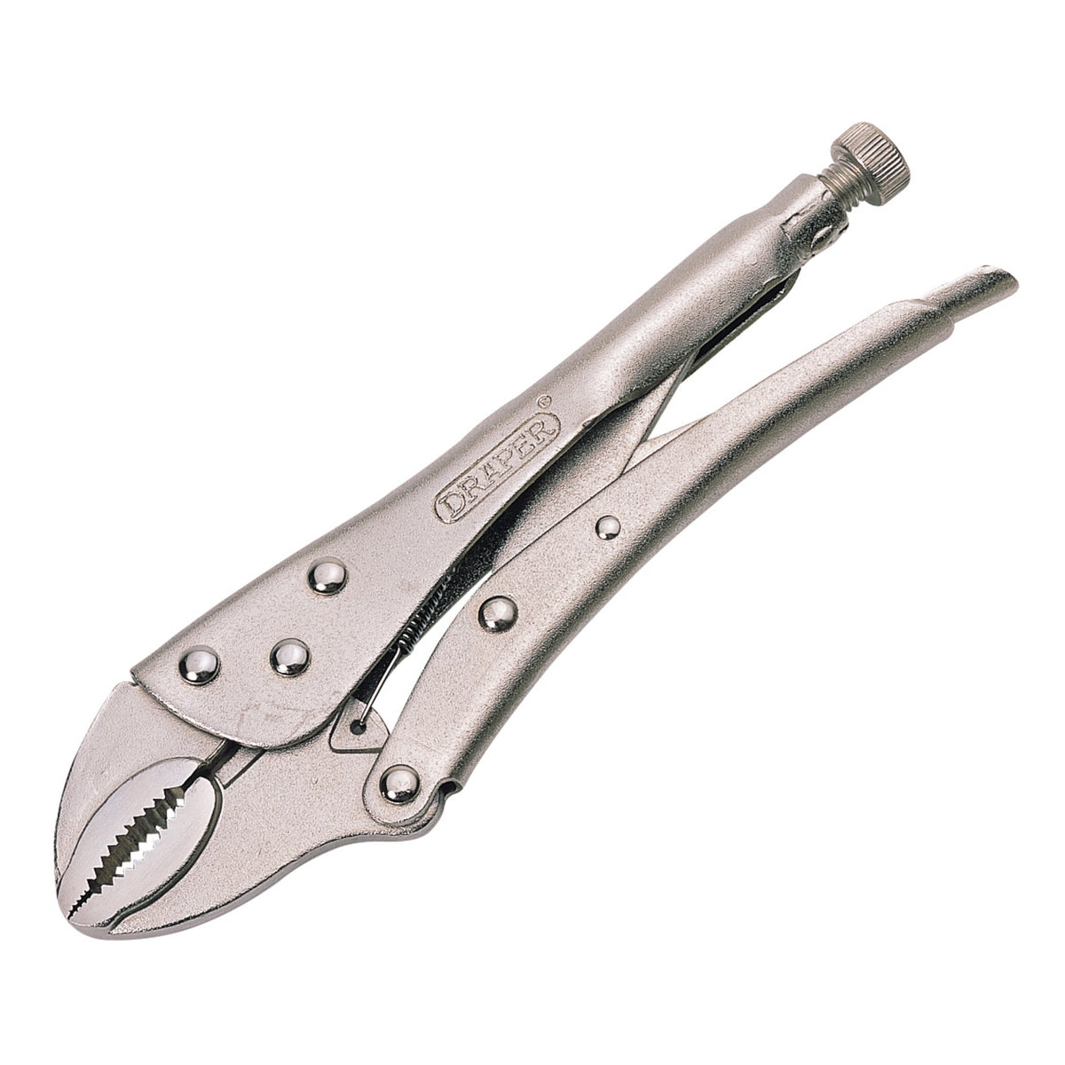 DRAPER 220mm Curved Jaw Self Grip Pliers: Model No.9006A