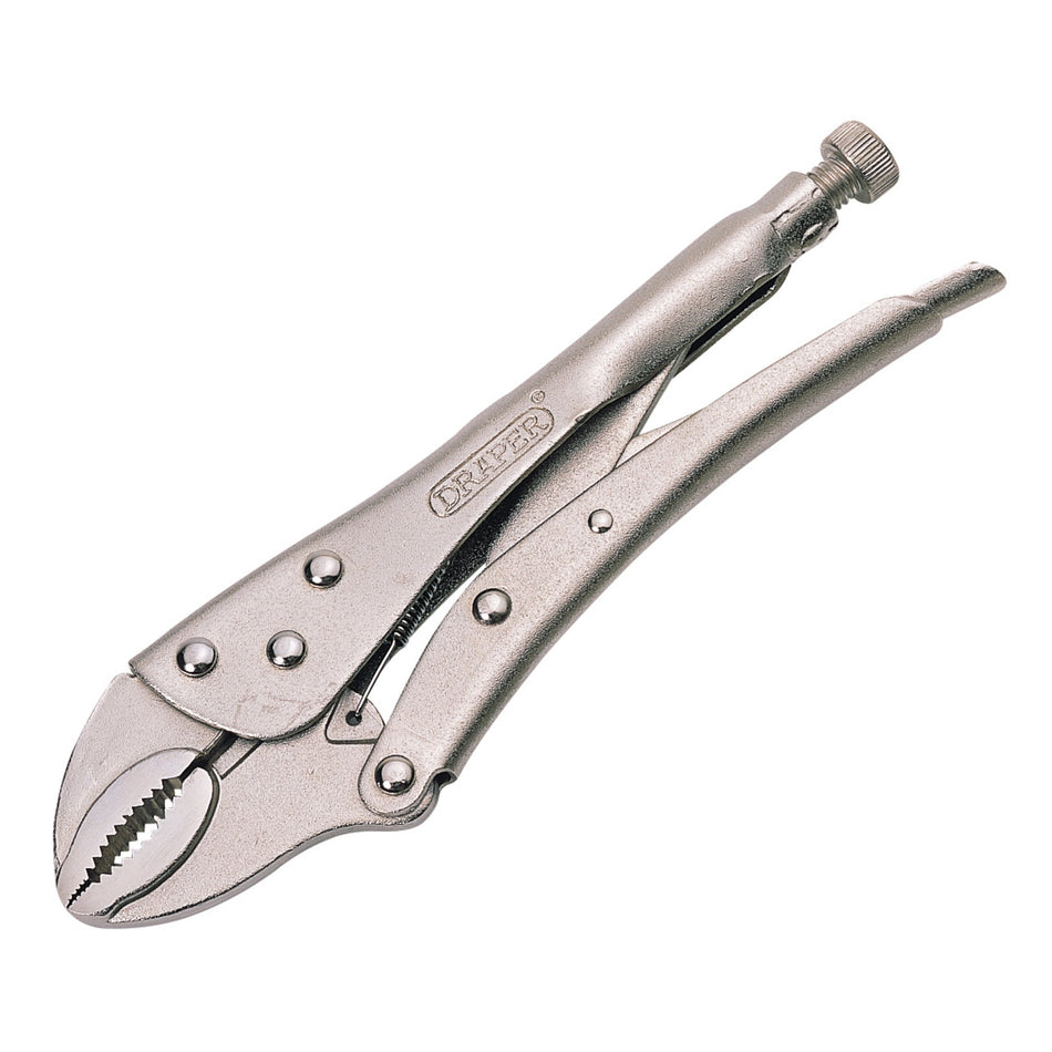 DRAPER 220mm Curved Jaw Self Grip Pliers: Model No.9006A