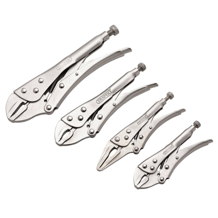 DRAPER 4 Piece Self Grip Pliers Set: Model No.9006/4