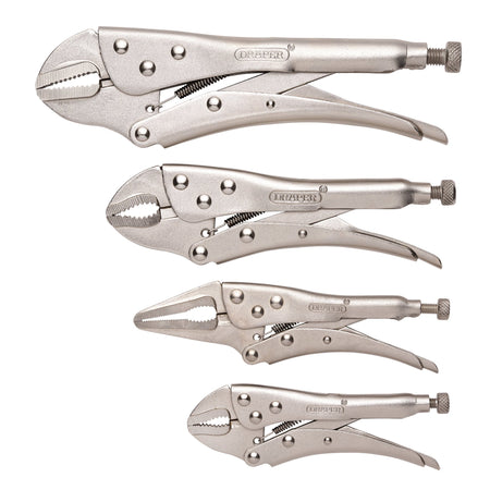 DRAPER 4 Piece Self Grip Pliers Set: Model No.9006/4