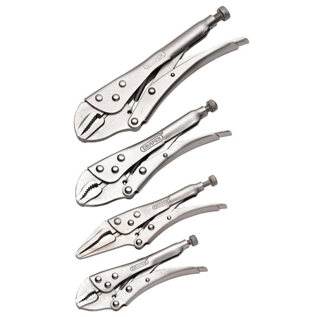 DRAPER 4 Piece Self Grip Pliers Set: Model No.9006/4