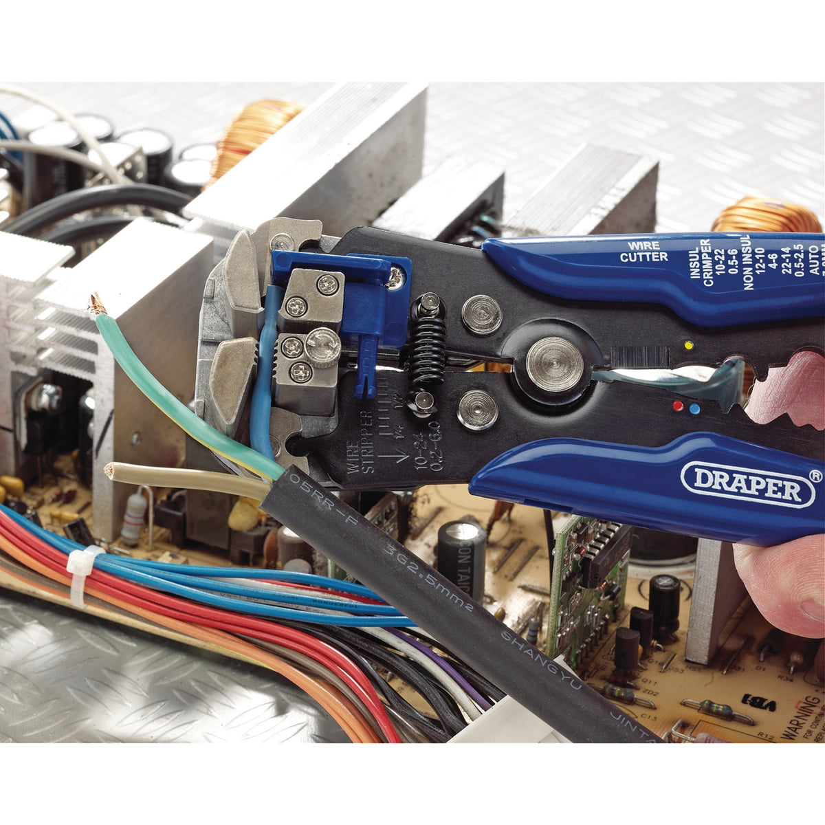 DRAPER 3 in 1 Automatic Wire Stripper / Crimper: Model No.AWS