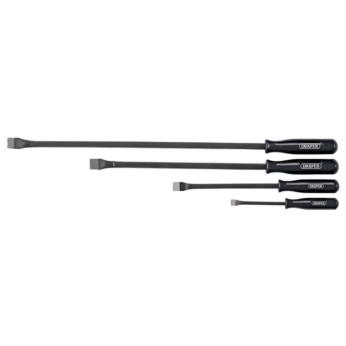 DRAPER 4 Piece Pry Bar Set: Model No.PB/SET