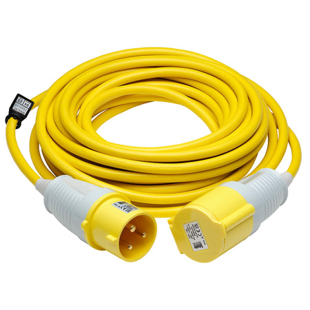 Defender E85240 110V Extension Lead, Yellow, 4mm², 32A, 14m