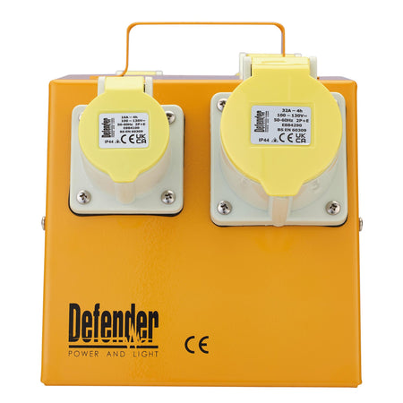 Defender E13108 110V Splitter Box, 2 x 16A / 2 x 32A