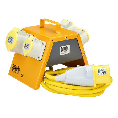 Defender E13108 110V Splitter Box, 2 x 16A / 2 x 32A