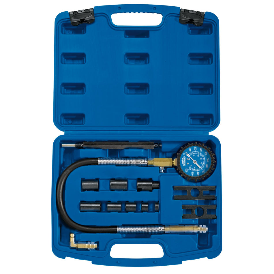 Commercial Vehicle Diesel Compression Test Kit (13 Piece): Model No. CTED1-E