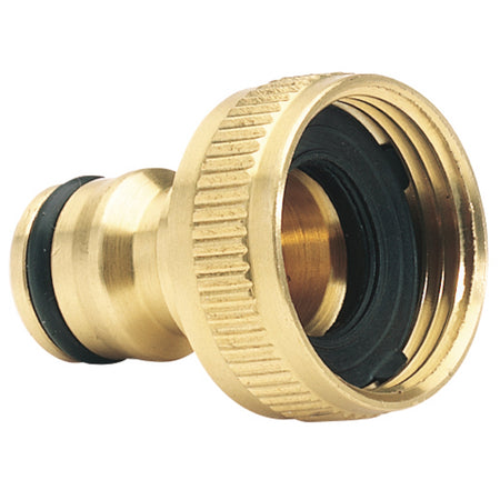 DRAPER Expert Brass 3/4in. BSP Garden Hose Tap Connector: Model No.GWB1A/H